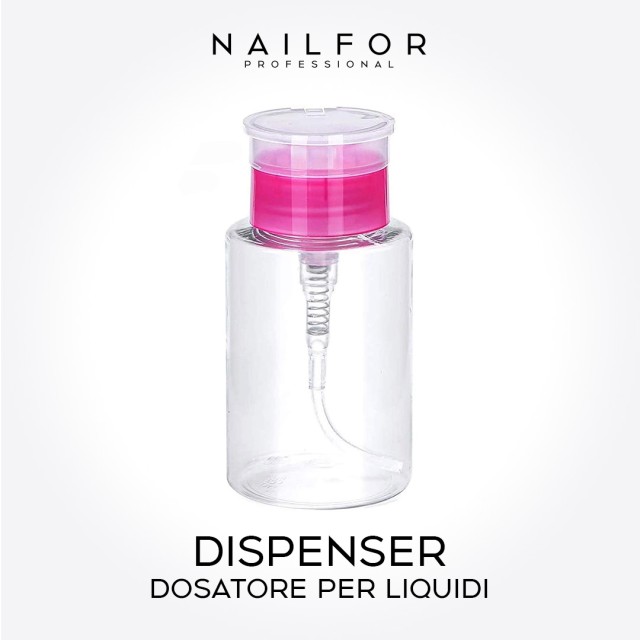 accessori per unghie, nails nail art alta qualità Dispenser Dosatore Liquidi con pompetta - ROSA Nailfor 2,99 € Nailfor