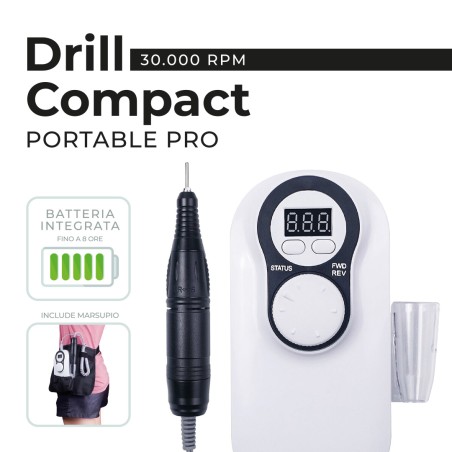 équipement de reconstruction des ongles : Perceuse portative professionnelle Drill Compact - 30 000 tr/min 79,99 €