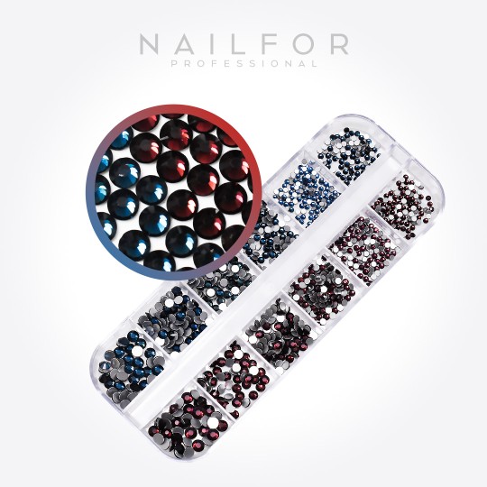 nail art decoration nail reconstruction Dual strass CRYSTALS 01 Nailfor €8.99