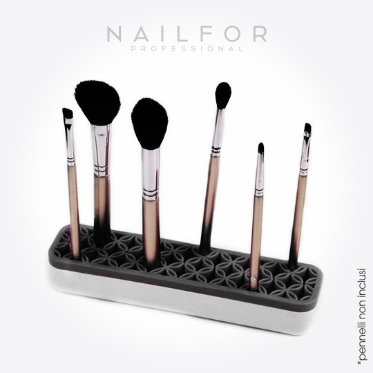 accesorios para uñas, nails de alta calidad nail art EXPOSITOR - PORTA PINCELES DE SILICONA NEGRO Nailfor 5,99 € Nailfor