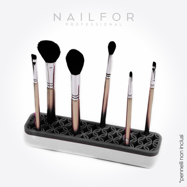 nail accessories, high quality nails nail art DISPLAY - BLACK SILICONE BRUSH HOLDER Nailfor €5.99 Nailfor