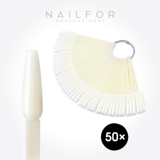 nail accessories, high quality nails nail art Natural Ballerina Ring Tips Display - 50pcs Nailfor €4.99 Nailfor