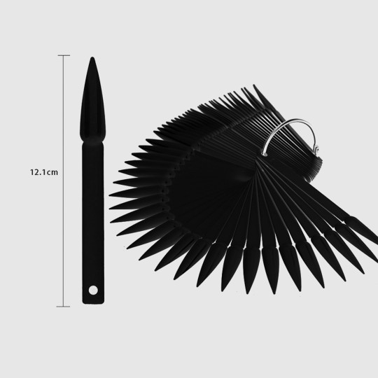 accessori per unghie, nails nail art alta qualità Espositore Tips ad Anello STILETTO Nero - 40pz Nailfor 4,99 € Nailfor