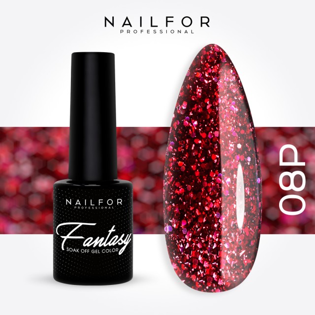 Semipermanente smalto colore per unghie: FANTASY PLATINUM Smalto Gel Semipermanente - 08P Nailfor 7,99 €