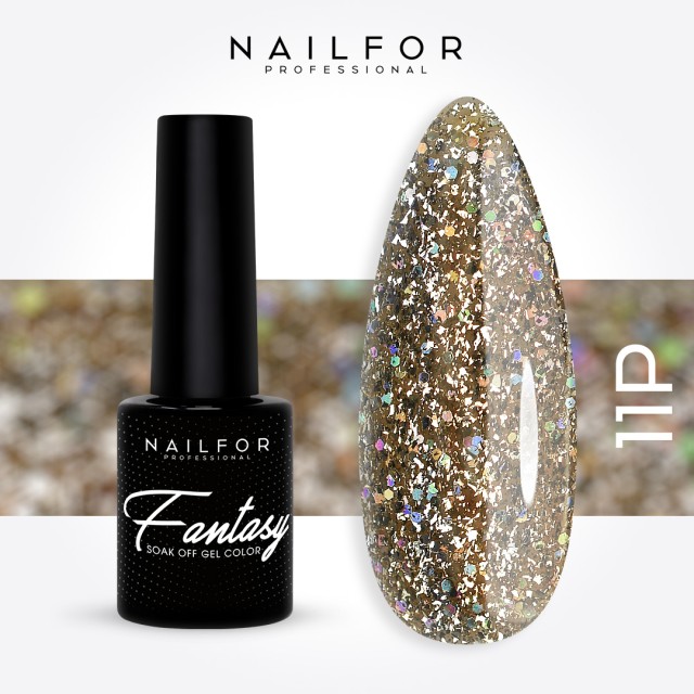 Semipermanente smalto colore per unghie: FANTASY PLATINUM Smalto Gel Semipermanente - 11P Nailfor 7,99 €