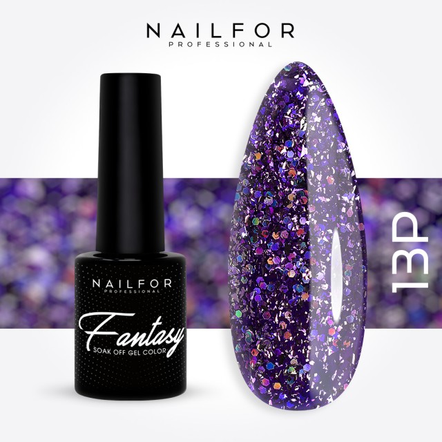 FANTASY PLATINUM semi-permanent gel nail polish - 13p