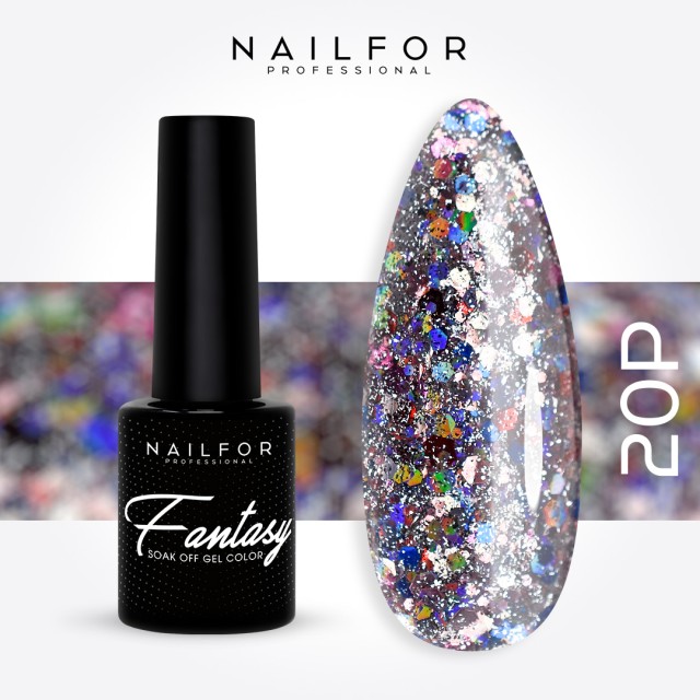 Semipermanente smalto colore per unghie: FANTASY PLATINUM Smalto Gel Semipermanente - 20P Nailfor 7,99 €