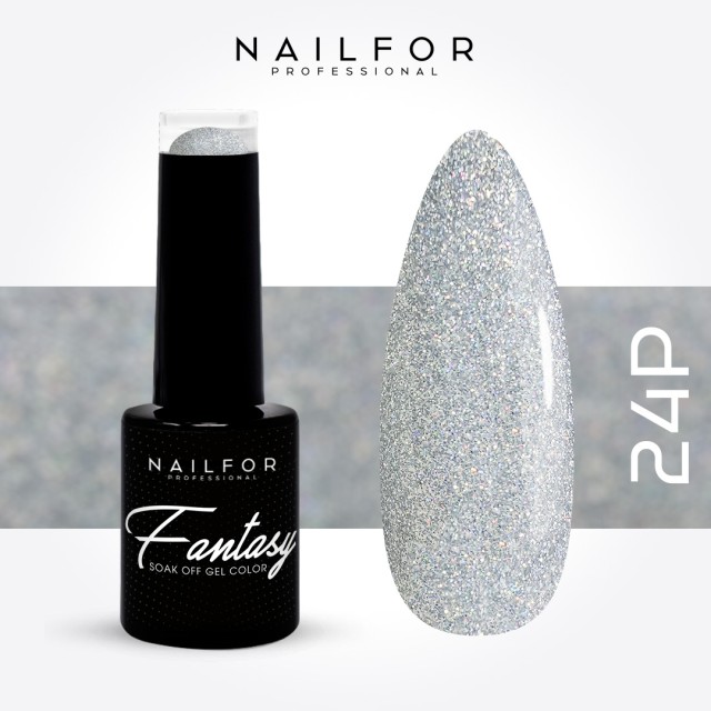 Semipermanente smalto colore per unghie: FANTASY PLATINUM Smalto Gel Semipermanente - 24P Nailfor 7,99 €