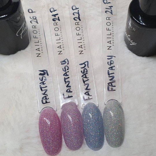 FANTASY Vernis Gel PLAT PLATINUM Semi-Permanent-26P 2
