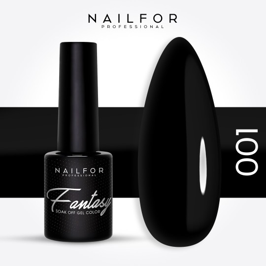 Semipermanente smalto colore per unghie: FANTASY Smalto Gel Semipermanente - 001FAN Nero Nailfor 6,99 €