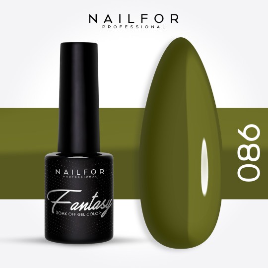 Semi-permanent nail polish color: Fantasy Semi-permanent Gel Polish - 086FAN Nailfor €6.99