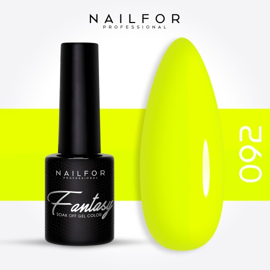 Semi-permanent nail polish color: Fantasy Semi-permanent Gel Polish - 092FAN Fluo Nailfor €6.99