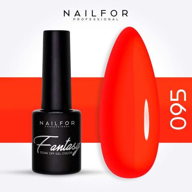 Semipermanente smalto colore per unghie: FANTASY Smalto Gel Semipermanente - 095FAN FLUO Nailfor 5,99 €