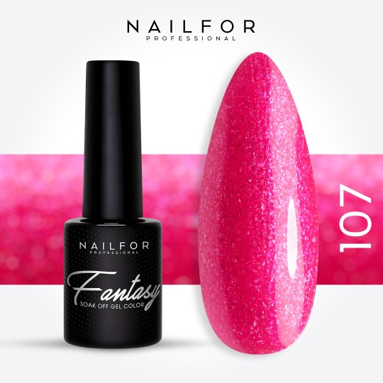 Semi-permanent nail polish color: Fantasy Semi-permanent Gel Polish - 107FAN Nailfor €6.99