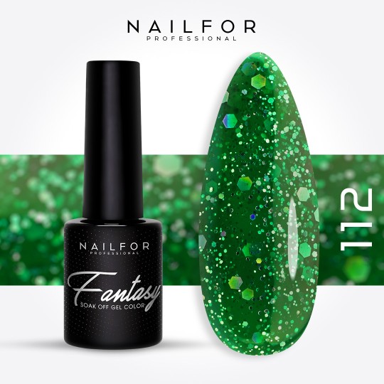 Semi-permanent nail polish color: Fantasy Semi-permanent Gel Polish - 112FAN Nailfor €6.99