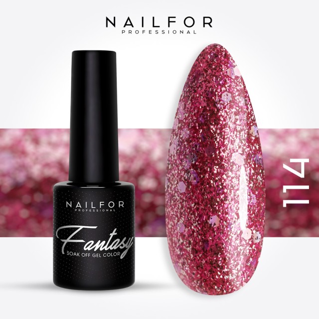 Vernis à ongles semi-permanent couleur : Fantasy Semi-permanent Gel Polish - 114FAN Nailfor 6,99 €