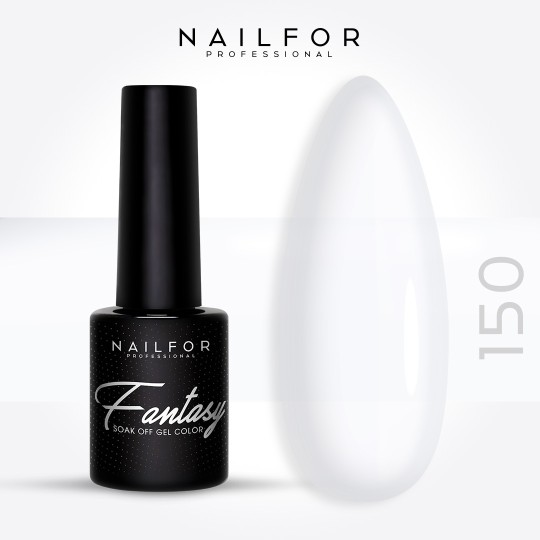 Semipermanente smalto colore per unghie: FANTASY Smalto Gel Semipermanente - 150FAN bianco lattiginoso Nailfor 6,99 €