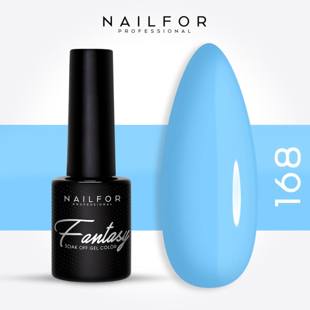FANTASY semi-permanent gel nail polish - 168fan blue