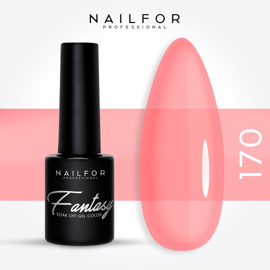 Semi-permanent nail polish color: Fantasy Semi-permanent Gel Polish - 170FAN-LATTIGINOSO Nailfor €6.99