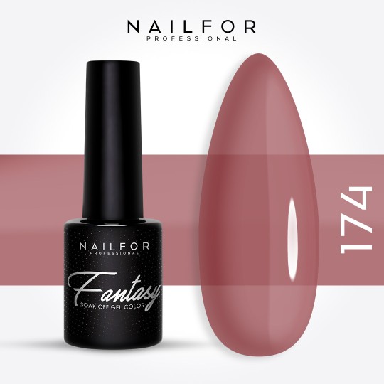Semi-permanent nail polish color: Fantasy Semi-permanent Gel Polish - 174FAN Nailfor €6.99