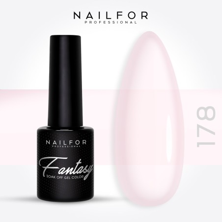 Semipermanente smalto colore per unghie: FANTASY Smalto Gel Semipermanente - 178FAN lattiginoso Nailfor 6,99 €