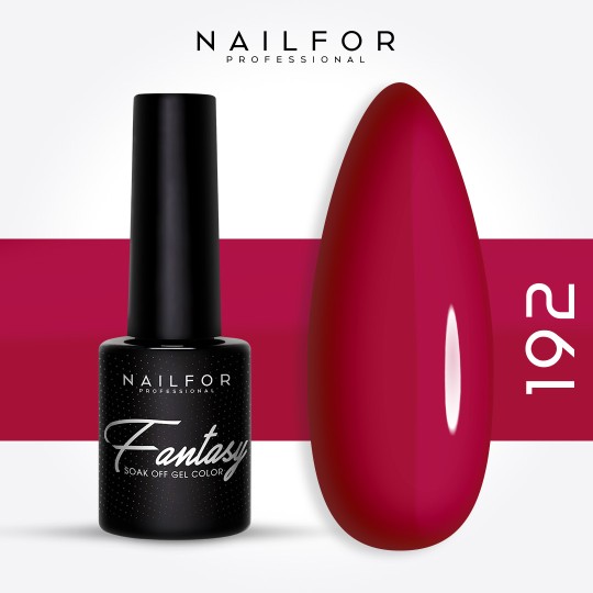 Esmalte de uñas semipermanente color: Fantasy Esmalte semipermanente Gel - 192FAN Nailfor burdeos por 6,99 €