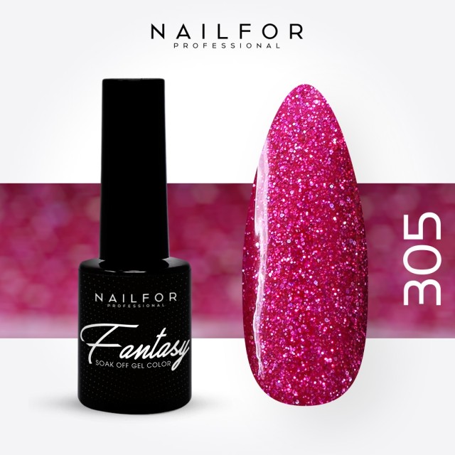 Semipermanente smalto colore per unghie: FANTASY Smalto Gel Semipermanente - 305 Nailfor 5,99 €