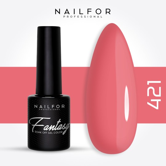 Semi-permanent nail polish color: Fantasy Semi-permanent Gel Polish - 421 Nailfor €6.99