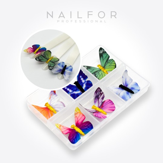 nail art decoration nail reconstruction BUTTERFLIES Deco FM-001 Nailfor €6.99