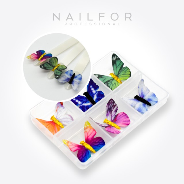 decorazione nail art ricostruzione unghie FARFALLE DECO FM-001 Nailfor 6,99 €
