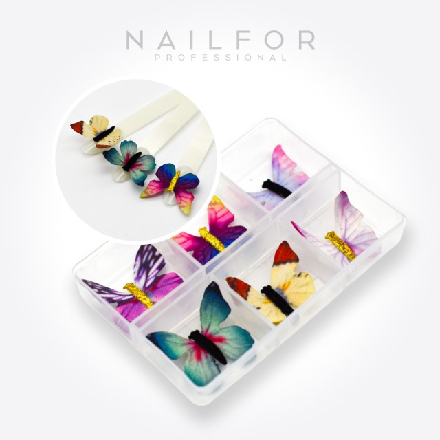 Decoración nail art reconstrucción de uñas MARIPOSAS Deco FM-002 Nailfor 6,99 €