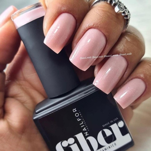 Fiber SEMI-PERMANENT base - Pupy with microglitter