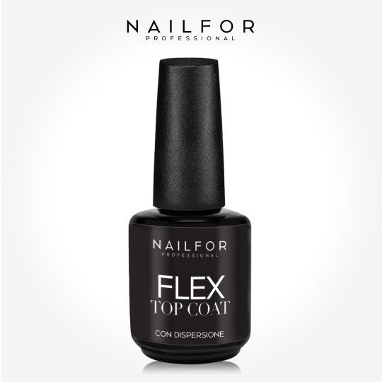 Nail Gel Reconstruction Flex Finish with dispersion - Top Coat 15ml Nailfor €12.99
