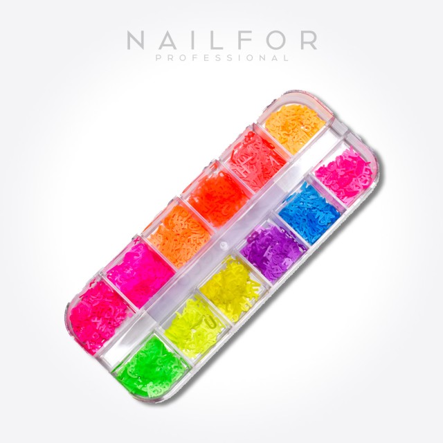 decorazione nail art ricostruzione unghie FLUO MIX DECORAZIONE UNGHIE - DC005 Nailfor 4,99 €