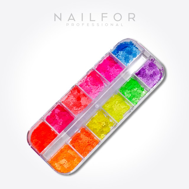decorazione nail art ricostruzione unghie FLUO MIX DECORAZIONE UNGHIE - DC006 Nailfor 4,99 €
