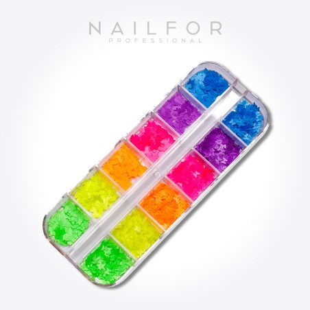 Decoración nail art , reconstrucción de uñas, Fluo Mix NAIL DECORATION - DC007 Nailfor 4,99 €