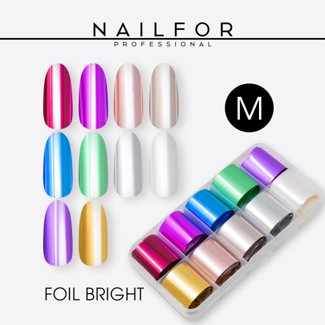 decorazione nail art ricostruzione unghie Foil Transfer Bright M Nailfor 8,90 €