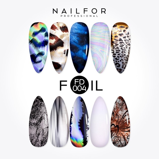 decorazione nail art ricostruzione unghie Foil Transfer FD004 Nailfor 8,99 €