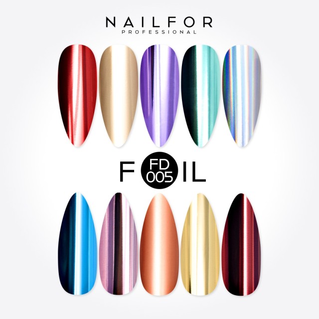 decorazione nail art ricostruzione unghie Foil Transfer FD005 Nailfor 8,99 €