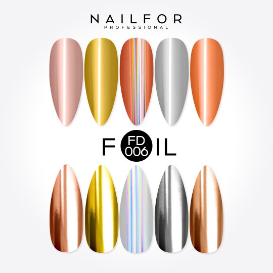 decorazione nail art ricostruzione unghie Foil Transfer FD006 Nailfor 8,99 €