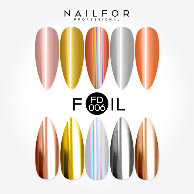 decorazione nail art ricostruzione unghie Foil Transfer FD006 Nailfor 8,99 €