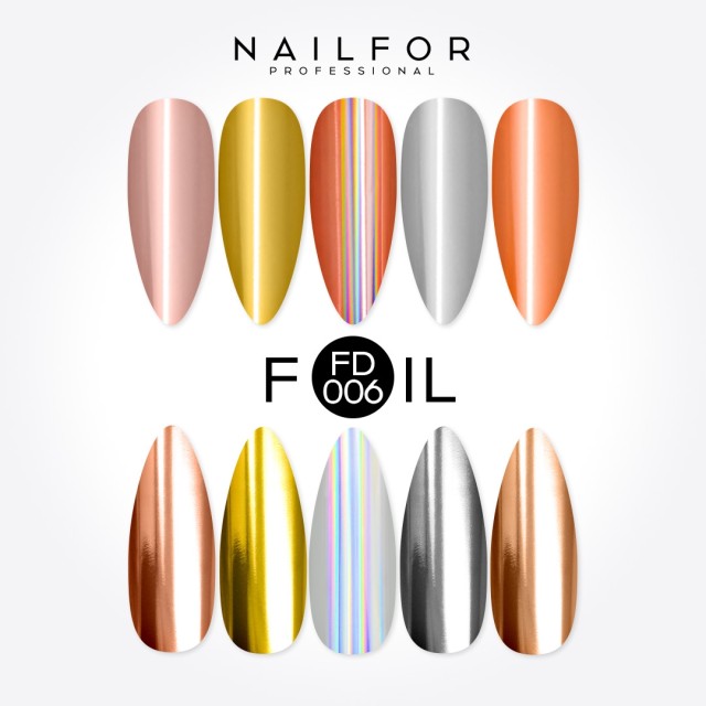 Decoración nail art , reconstrucción de uñas, Transfer Foil FD006 Nailfor 8,99 €