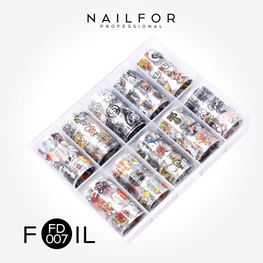 decorazione nail art ricostruzione unghie Foil Transfer FD007 Nailfor 8,99 € 2