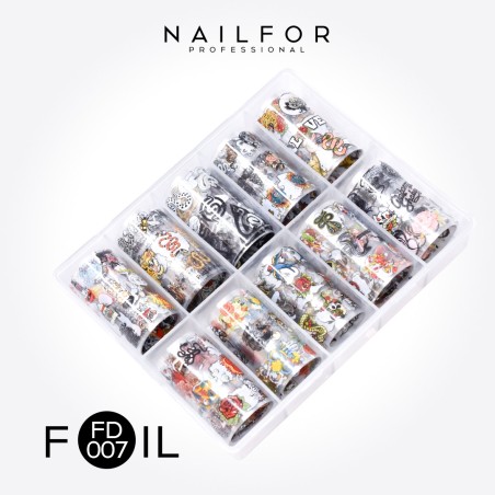 Decoración nail art , reconstrucción de uñas, Transfer Foil FD007 Nailfor 8,99 €