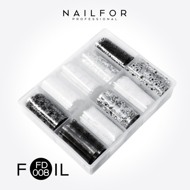 Decoración nail art , reconstrucción de uñas, Transfer Foil FD008 Nailfor 8,99 €
