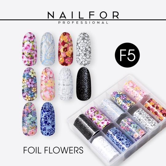Foil Transfer Flower F5