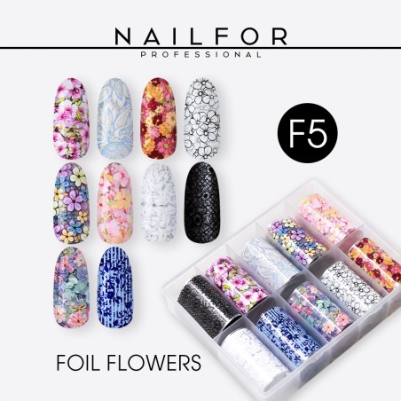 nail art decoration nail reconstruction Foil Transfer Flower F5 Nailfor €8.99 nail art decoration nail reconstruction Foil Transfer Flower F5 Nailfor €8.99