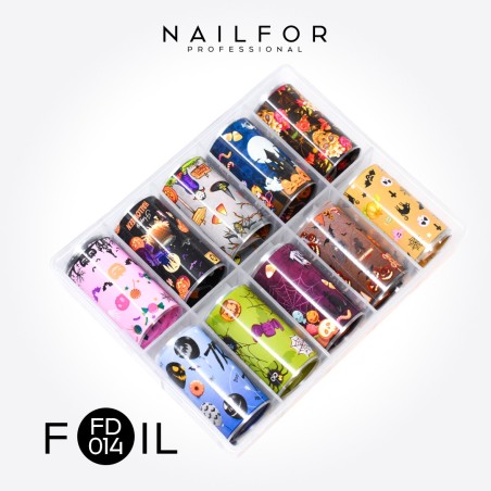 decorazione nail art ricostruzione unghie Foil Transfer Halloween FD014 Nailfor 8,99 €