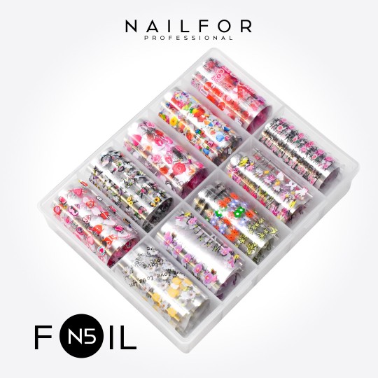 decorazione nail art ricostruzione unghie Foil Transfer Love N5 Nailfor 7,99 € 2