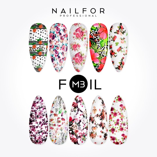 decorazione nail art ricostruzione unghie Foil Transfer M3 Nailfor 7,99 €